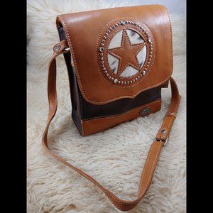 WESTERN TRADITIONS, Genuine Leather, Hair Hide Bag
